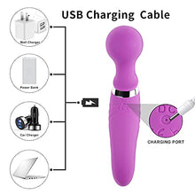 Load image into Gallery viewer, G Spot Clitoral Vibrator Sex Toys - with 10 Vibration Modes Rechargeable Waterproof Quiet Vibrators, Female Breast Stimulation Vagina Massagers for Couples (Purple)
