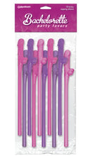 Load image into Gallery viewer, BP Pecker Straws Pink &amp; Purple (10pcs)
