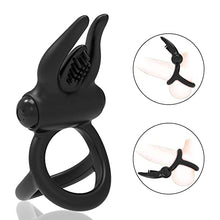 Load image into Gallery viewer, SXBRTM Vibrating Cock Ring Silicone Penis Ring Erection Sex Toy for Men Cock Rings for Men Premium Stretchy Rubber Adjustable
