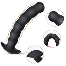 Load image into Gallery viewer, Silicone Anal Beads Butt Plug Anal Thread Plug with Narrow Flared Base Adult Sex Toy for Men Women
