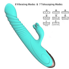 Load image into Gallery viewer, Personal Rechargeable Rabbit Vibrators for Women Vibrating Toys Pleasure Handheld Massager Electric Portable Massager 8+3 Speeds Vibrations Realistic Female Woman Gifts Blue
