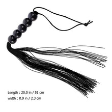 Load image into Gallery viewer, Tassel Whip Adult Whip Toy Whip Crop Six Flirting Game Toy Foreplaying Toys SM Toys for Couple Adult (Black)
