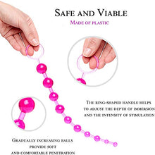 Load image into Gallery viewer, Butt Plug with Silicone Anal Bead Anal Sex Toys with Safe Pull Ring in Pink
