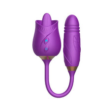 Load image into Gallery viewer, Rose Sex Toy Vibrator Sex Toys for Womans Handheld Waterproof Quiet Rechargeable Personal Massager for Women (Purple)
