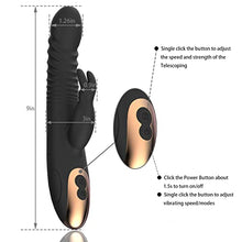 Load image into Gallery viewer, G Spot Rabbit Vibrator Dildo for Women Bunny Ears Women Vibrator for Nipple G Spot Clitoral Stimulation Rechargeable Vibrating Dildo Adult Sex Toys &amp; Games for Couples Pleasure
