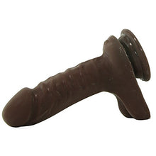 Load image into Gallery viewer, Doc Johnson The D - Super D 6 Inch - ULTRASKYN - 6.5&quot; Long and 1.5&quot; Wide - Strong Suction Cup Base - O-Ring Harness Compatible Dildo - Chocolate
