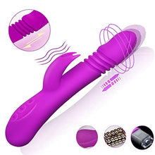 Load image into Gallery viewer, G Spot Rabbit Vibrator with Heating Function, Rose Sex Toys for Clitoris G-spot Stimulation,Waterproof Dildo Vibrator with 9 Powerful Vibrations Dual Motor Stimulator for Women or Couple Fun
