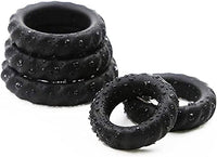 2023 Newly Silicone Penis Rings for Erection Enhancing - Premium Training Cock Ring for Mens Sexual Life and Stamina Prolonging, Male Sex Toys for Couples (Black-01)