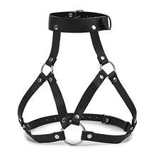 Load image into Gallery viewer, CAOMIAN Women Sexy Alluring Cage Leather Bra Lingerie Breast Harness Udder Bondage Restraints BDSM Slave Adult Games Bras Exotic Sex Toy
