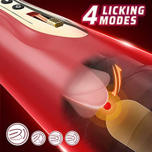 Load image into Gallery viewer, Automatic Male Masturbator,Male Masturbators Cup Sex Toys with 7 Vibrating and 4 Licking Modes,Electric Pocket Pussy 3D Textured Stroker Adult Sex Toy for Men
