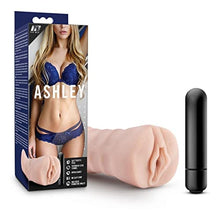 Load image into Gallery viewer, Blush M for Men Ashley - 5&quot; Vibrating Ultra Soft Realistic X5 Plus Ribbed Masturbator Stroker - Tight and Fits You Like A Glove - Open Ended - Hand Held Male Masturbation Sex Toy
