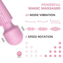 Load image into Gallery viewer, SIKXTOA Mini Vibrator, 8 Speeds 20 Patterns, G Spot Cordless Wand Massager, Clitoral Stimulator, Dildo, Sex Toys, Rechargeable Handheld Powerful Silent Waterproof Female Adult Toys (Small Pink)
