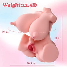 Load image into Gallery viewer, Zonbik 11lb Lifelike Adult Sex Doll Male Masturbator, 3 in 1 Super Butterfly Labia Female Love Doll 3D Realistic Torso Sex Dolls with Pussy Ass Boobs Masturbation Sex Toys for Men TPE Material
