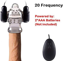 Load image into Gallery viewer, Penis Training Vibrator, Adjustable Modes Male Masturbator 20 Modes Glans Trainer Stimulator, Handheld Penis Stimulation Toys, Adult Toys for Prolonged Sexual Stamina Training
