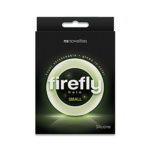 Firefly Halo Small Cock Ring (Clear) with Free Bottle of Adult Toy Cleaner