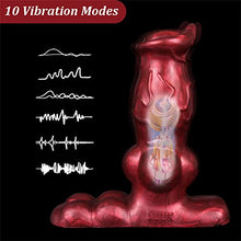 Load image into Gallery viewer, 5.7&quot; Small Dildo Vibrator Remote Condrol Dildo Butt Plug Toy, Couples Silicone Dildo Dragon Dildo with Knot, Anal Vibrating Dildo Adult Sex Toy
