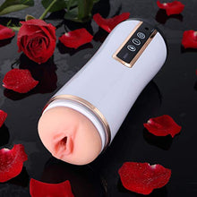 Load image into Gallery viewer, Electric USB Cable Rechargeable Toys Men Automatic Masturbator Charging Training Silicone Silent Male Waterproof Masturbation 3D Realistic Auto Spinning Rotating Sucking Blowjob
