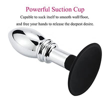 Load image into Gallery viewer, Lock Love Detachable Silicone Sucker Metal Anal Beads Adult Toys and Vagina Sex Toys with Suction Cup &amp; Anchor (Round)
