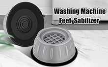 Load image into Gallery viewer, KBS Washing Machine Anti Vibration Pads with Suction Cup (4 Piece). (Round Washing Machine Pad)
