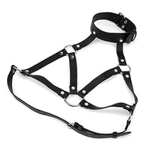 Load image into Gallery viewer, CAOMIAN Women Sexy Alluring Cage Leather Bra Lingerie Breast Harness Udder Bondage Restraints BDSM Slave Adult Games Bras Exotic Sex Toy
