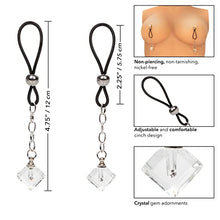 Load image into Gallery viewer, CalExotics SE-2615-20-2 Nipple Play Non-Piercing Nipple Jewelry Crystal Gem
