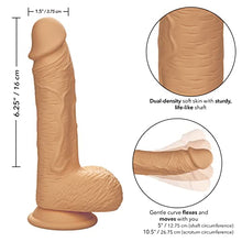 Load image into Gallery viewer, CalExotics Dual Density Silicone Studs 6.25 Inch Realistic Dildo with Suction Cup - Ivory - SE-0255-25-3
