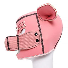 Load image into Gallery viewer, Lovers Porn Flirting Sex Toys Erotic Fetish Head Mask Sexy Soft Sponge Head Mask for Adult Cosplay Games Rubber Pig Hood Mask
