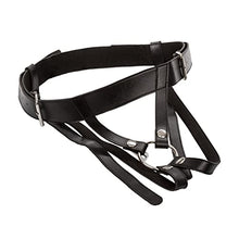 Load image into Gallery viewer, California Exotic Novelties Universal Love Rider Premium Ring Harness, Black
