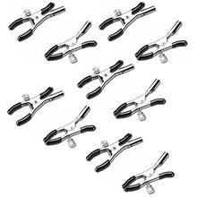 Load image into Gallery viewer, 10pc Make Your Own Metal Nipple Clamps Clips Bondage Fetish Flirt Sex for Women
