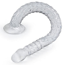 Load image into Gallery viewer, FST Transparent TPE Ultra Long Anal Plug Vaginal G-spot Massager Prostate Stimulation Adult Sex Toy Anus Sex Dilator Butt Plug for Men Women Couple Advanced Player Dildo (16 in) (S)
