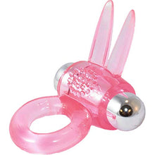 Load image into Gallery viewer, SI Novelties Ribbidy Rabbit Vibrating Cock Ring (Pink)
