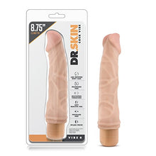 Load image into Gallery viewer, Blush Dr Skin Vibe 6 - Real Feel 8.75 Inch Long Realistic Vibrating Dildo - 1.75 Inch Thick - IPX7 Waterproof - Soft Body Safe Multi Speed Bendable Vibrator - Sex Toy for Women Men Couples - Beige
