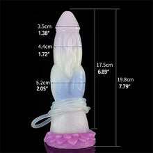 Load image into Gallery viewer, Realistic Monster Dildo Squirting Toys 7.79&quot; Flexible Thick Silicone Dildo Adult Sex Toy with Suction Cup (Jellyfish Color)
