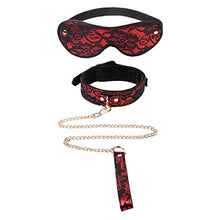 Load image into Gallery viewer, VENESUN Lace Collar with Lead Set and Blindfold, for Adults BDSM Restraint Sex Play Toys
