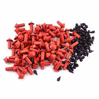 OneGas 70 Pcs Mushroom Plugs, Mushroom Shaped Tire Repair Insert Plugs,Red/Black Emergency Plugs (Big)