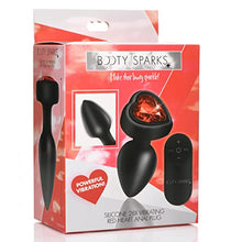 Load image into Gallery viewer, Booty Sparks 28X Vibrating Silicone Red Heart Anal Plug - Small (AG966-Small)
