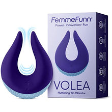 Load image into Gallery viewer, Femme Funn Volea fluttering tips vibrator feel butterflies from head to curling toes. Made from premium silicone Voleas targeted tip flutters to stimulate your erogenous zones with 10 vibration modes
