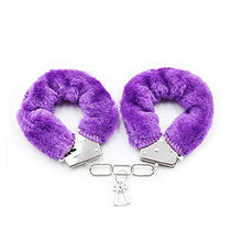 Load image into Gallery viewer, Interesting Soft Plush Toys with Key Handcuffs Toy Police Uniform Handcuffs Props Accessories Party Supplies (Purple)
