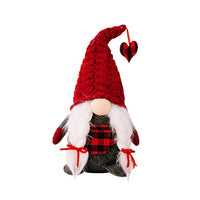 TOWMUS Gift for Men Valentine's Day Gift Red Knit Cap Doll Doll Furnishing Articles Furnishing Articles Couples (RD2, One Size)