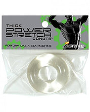 Load image into Gallery viewer, Thick Power Stretch Donut Cock Ring Clear-(Package of 2)
