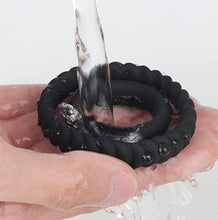 Load image into Gallery viewer, 2023 Newly Silicone Penis Rings for Erection Enhancing - Premium Training Cock Ring for Mens Sexual Life and Stamina Prolonging, Male Sex Toys for Couples (Black-01)
