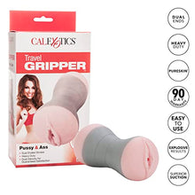 Load image into Gallery viewer, CalExotics Travel Sized Gripper Male Masturbator - Male Silicone Masturbation Sleeve - 6.5 Inch Adult Male Sex Toy - Pink
