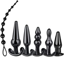 Load image into Gallery viewer, 6PCS Set Stainless Anales Butt Plug Sex Toys - Large Medium Small Stimulation Sex Toy for Unisex a Best Stimulation Small Toy Sex Unisex a Best Gifts for Your Lover 103103
