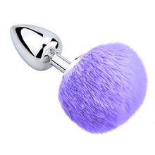 Load image into Gallery viewer, FST Anal Plug Trainer with Imitation Fluffy Bunny Tail, Stainless Steel Butt Plug Role Play Anal Sex Toys for Men Women Couples
