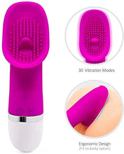 Load image into Gallery viewer, 2 in 1 Sex Toys Clitoral Stimulator Licking G-spot Nipple Vibrator Dildo, 10 Frequency Sucking Toy Licking Tongue Stimulator Clitoral Vibration Adult Vibrator Masturbation Toy Female Pleasure
