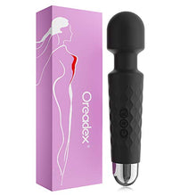 Load image into Gallery viewer, Rechargeable Vibrator, 20 Patterns &amp; 5 Speeds,G-Spot Wand Vibrator, Clit Vibrators, Sex Toys, Quiet &amp; Powerful - Waterproof, Dildos, Adult Toys, Personal Wand Massager - Obsidian Black
