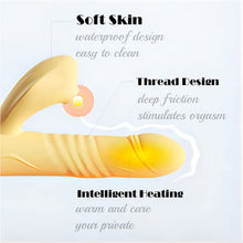 Load image into Gallery viewer, Rabbit Sucking Vibrator for Clitoral G Spot, Sexual Tools for Female Heating Rabbit Adult Dildo Clitoralis Stimulator 8 Thrusting Mode with 5 Suction and 8 Vibration Sex Toys Yellow
