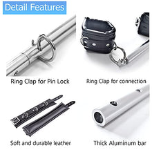 Load image into Gallery viewer, Spreader Bar Set Extendable Sex Toys Restraint BDSM with Hand Wristcuffs Ankle Cuff Aluminum Furniture for Adult Games
