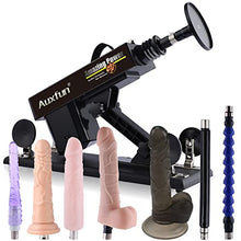 Load image into Gallery viewer, Auxfun Sex Love Machine Thrusting Dildo Machine with 3.5 Inch Suction Cup Adapter for Women Sex Pleasure 3XLR Connector Machine Adult Toy
