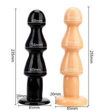 Load image into Gallery viewer, NOPNOG Huge Size Anal Bead, Silicone Anal Dildo, Prostate Massager. 9.25 inch Long (Black)
